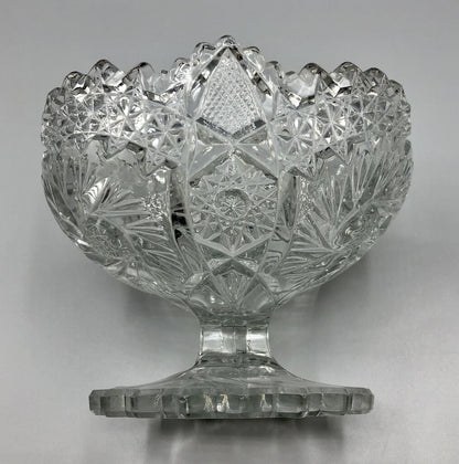 EAPG Imperial Glass “NutCut” Footed Bowl/Candy Dish /b