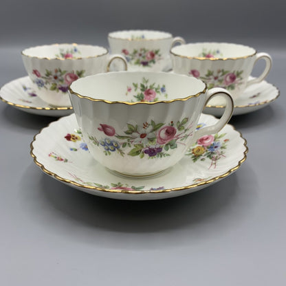 Vintage Minton “Marlow” Teacups and Saucers Set/4 /hg