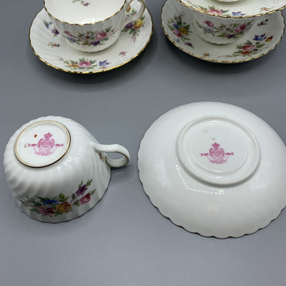 Vintage Minton “Marlow” Teacups and Saucers Set/4 /hg