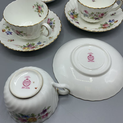 Vintage Minton “Marlow” Teacups and Saucers Set/4 /hg