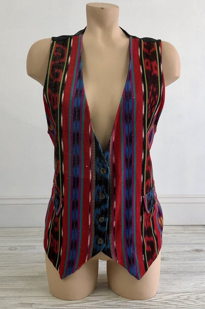 Vintage 1980’s Saratoga Sport Fashion Vest Sz M /b