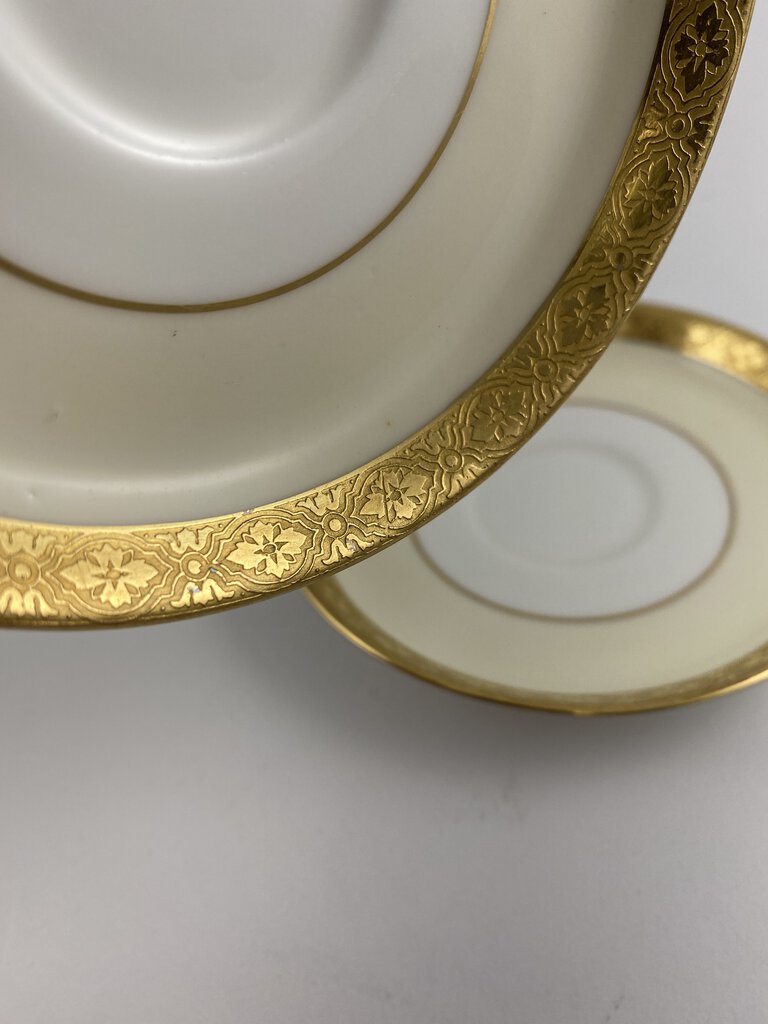 Set of 2 MINTON TIFFANY & CO Plates H1992 New York Made in England Gold 2024 Tri