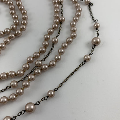 Talbots Multi-Strand Antiqued Pearl Necklace /hg