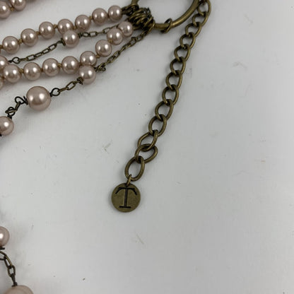 Talbots Multi-Strand Antiqued Pearl Necklace /hg