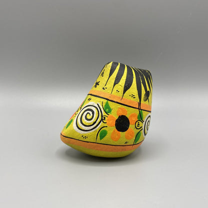 Small, Colorful Hand Painted Owl Figurine - Not Signed /bh