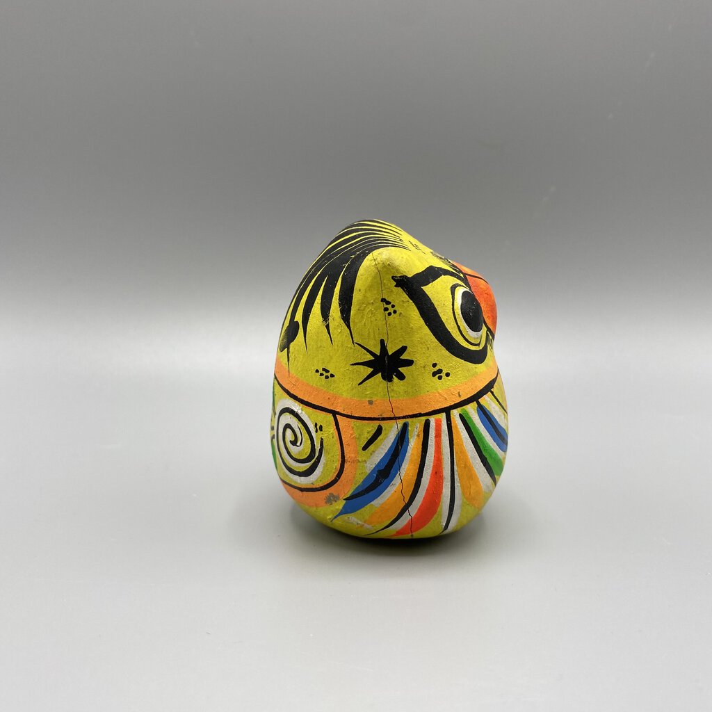 Small, Colorful Hand Painted Owl Figurine - Not Signed /bh