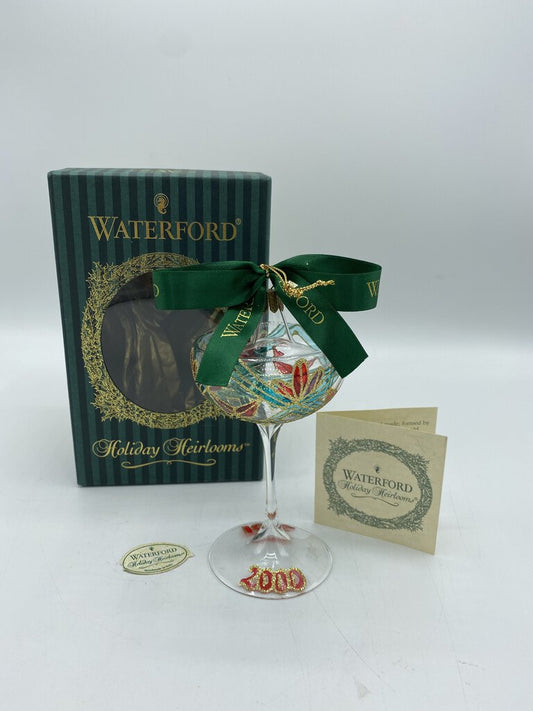 Waterford New Years Toast 2000-2001 Ornament in Box /ro