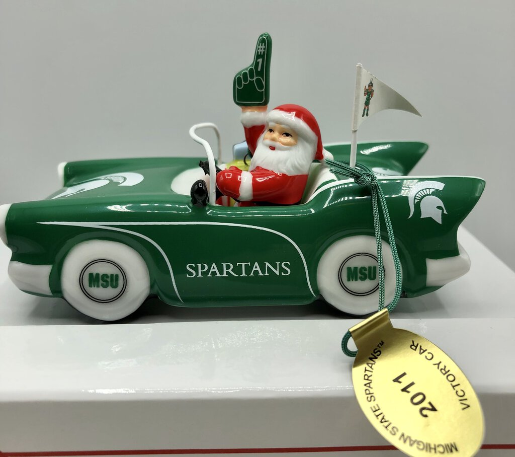 2011 MSU Michigan State Danbury Mint Ornament /b