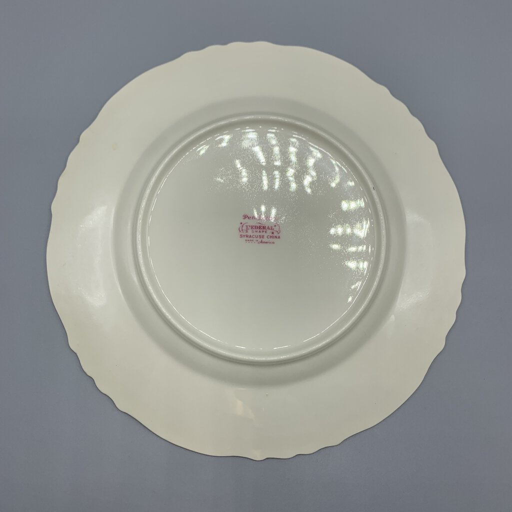 Vintage Syracuse China Company “Pendleton” Dinner Plates Set/2 /hg