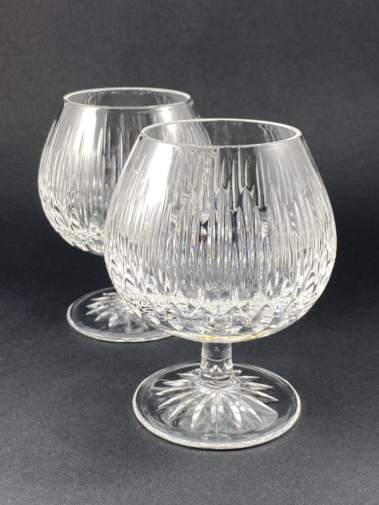 Atlantis Sonnet Cut Glass Brandy Snifter 4 4/8” set of 2 /roh