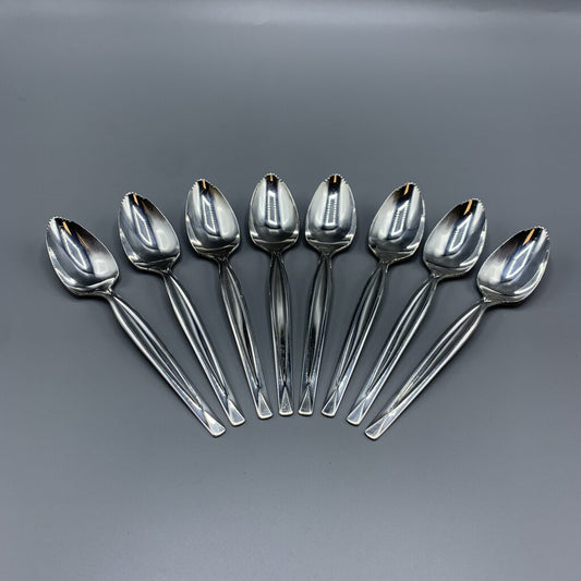 Vintage Silverplate WM Rogers “Nassau” Grapefruit/Citrus Spoons Set/8 /hg