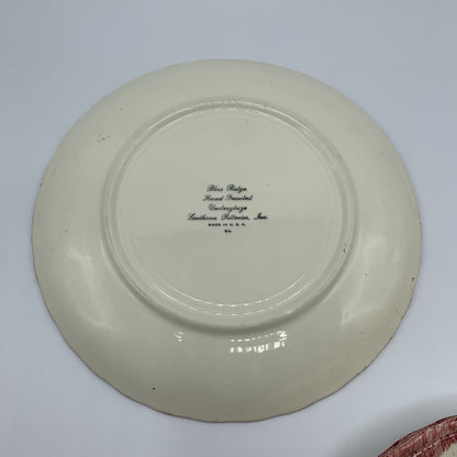 Vintage Blue Ridge Southern Potteries “Crab Apple” Luncheon Plates Set/6 /hg