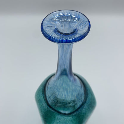 Vintage Kosta Boda “Antikva” Art Glass Bottle/Vase, Artist-Signed Bertil Vallien, 1977 /hg