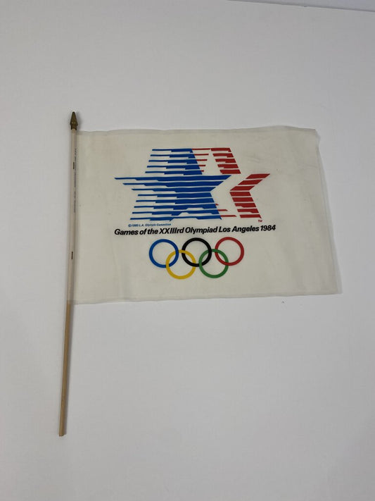 Olympic Games of the XXlllrd Olympiad Flag Los Angeles 1984 17” /ro