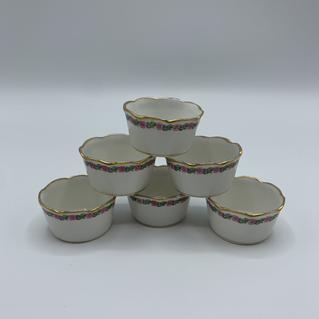 Antique CH Field Haviland Limoges Individual Salt Cellars Set/6 /hg