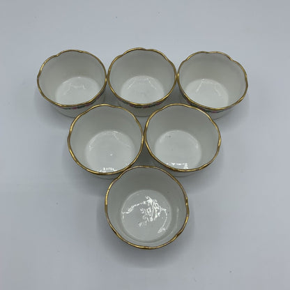 Antique CH Field Haviland Limoges Individual Salt Cellars Set/6 /hg