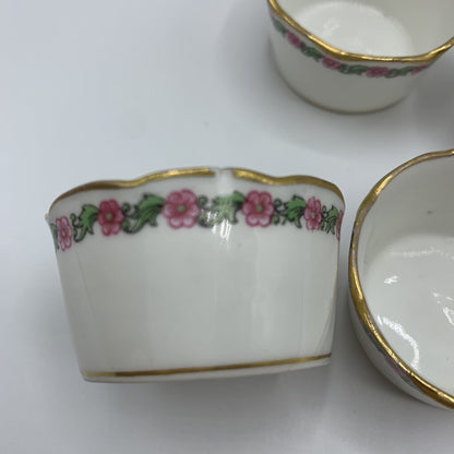 Antique CH Field Haviland Limoges Individual Salt Cellars Set/6 /hg