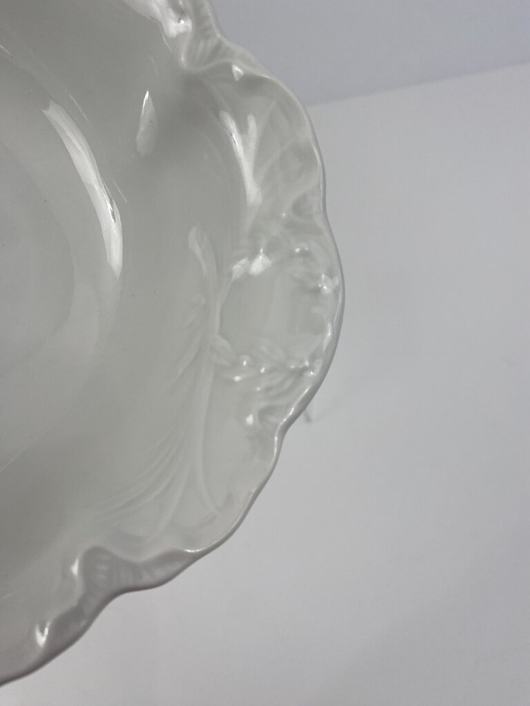 Hutchenruether Gelb Bavaria White Wave Edge 9” Vegetable Serving Dish Excellent! /rb