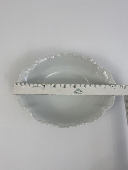 Hutchenruether Gelb Bavaria White Wave Edge 9” Vegetable Serving Dish Excellent! /rb