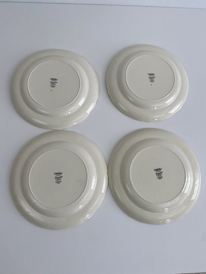 Wedgwood Williamsburg Potpourri NK510 pattern set of Four Dinner Plates /rb