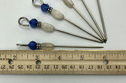 Set of 6 Beaded Martini Picks /b