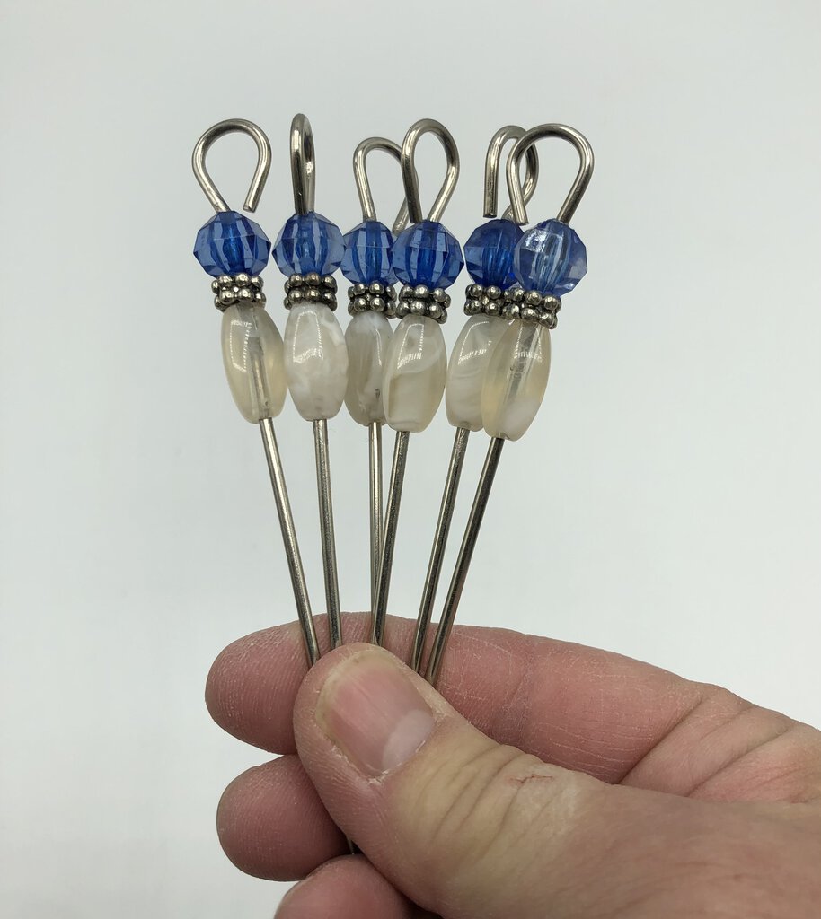 Set of 6 Beaded Martini Picks /b