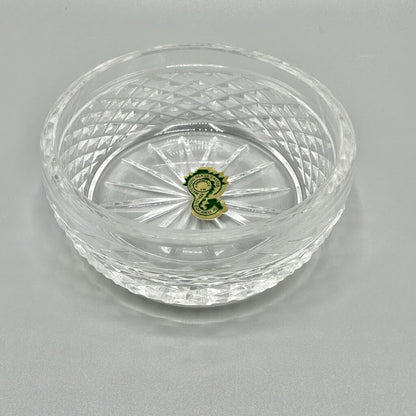 1960s Small Waterford Crystal Bowl/Dish Alana Pattern Made In Ireland With Label /cb