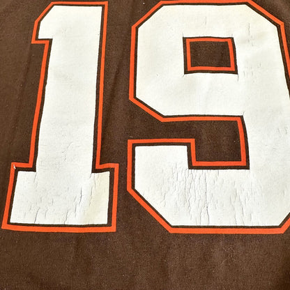 Vintage 80s NFL Cleveland Browns #19 Bernie Kosar Childs T Shirt Jersey XL /cb