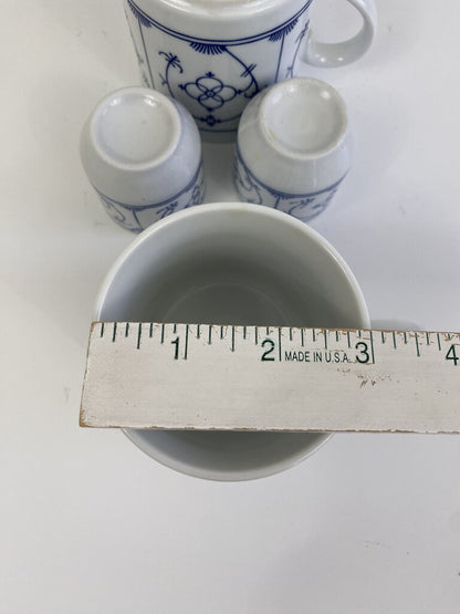 Wintering Indischblau Germany Blue Strawflower 2 Mugs 2 Egg Cups /rb