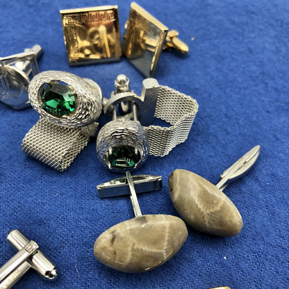 Lot of Cuff Links & Tie Tacks/ Bars ~ Swank /b