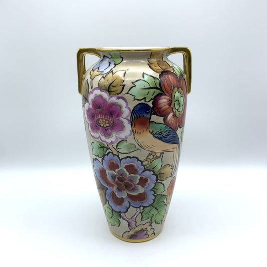 Antique Morimura Brothers Noritake Handled Vase /hg