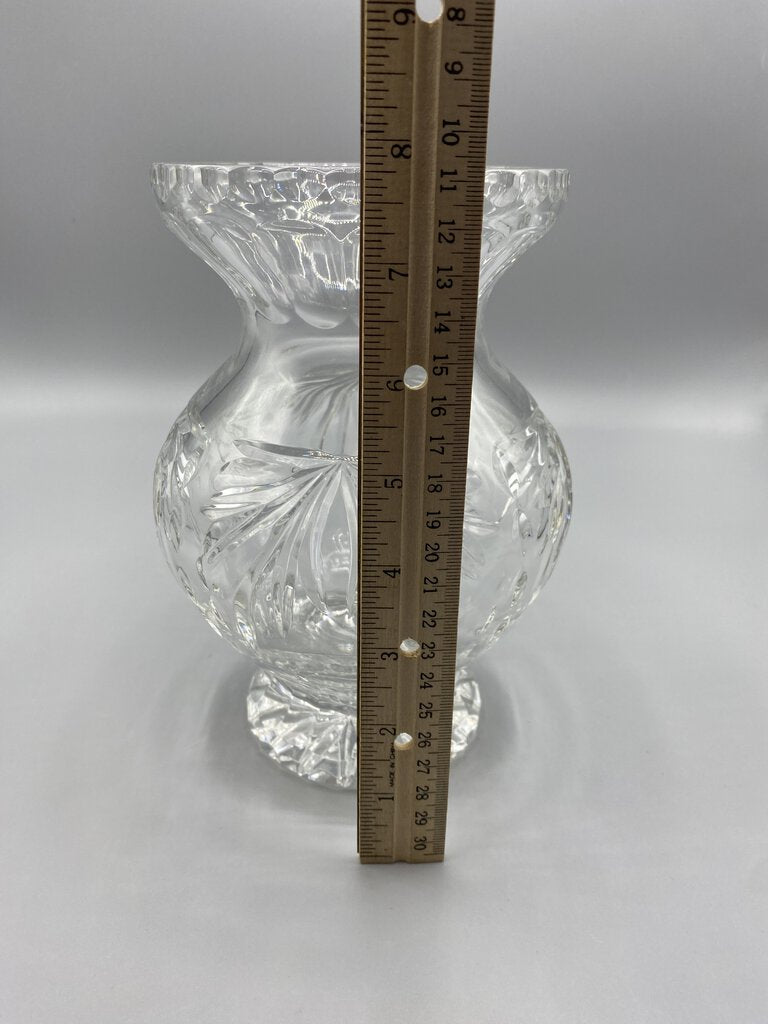 Rogaska Crystal 8” Tall Vase Richmond Pattern Gorgeous! /rb