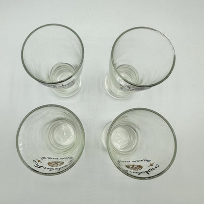 Set Of 4 Vintage Libbey Andeker Lager Beer Glasses /cb