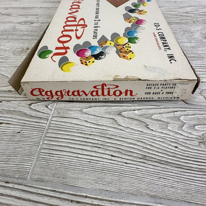 1960s Aggravation Board Game No.14 Deluxe Party Edition Co-5 Company /cb