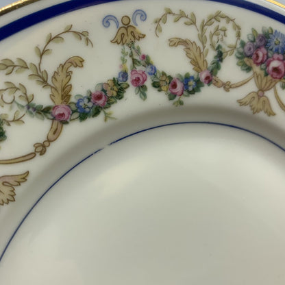Antique Haas & Czjzek “La Boheme Blue” Salad Plates Set of 6 /hg