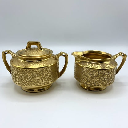 Antique PSAA Porzellanfabrik Schönwald Department Arzberg Bavarian Sugar Bowl and Creamer Set /hg