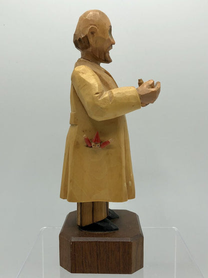 Vintage ANRI Italy Wood Carved Pediatrician Kinderarzt Figurine /b