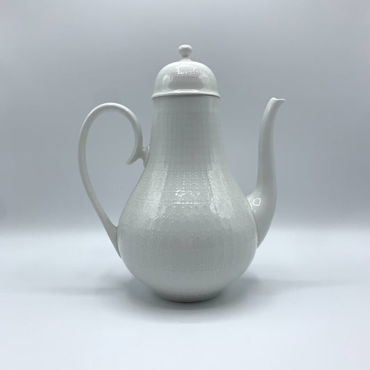Vintage Mid-Century Bjorn Wiinblad Rosenthal “Romance White” Coffee Pot with Lid /hg