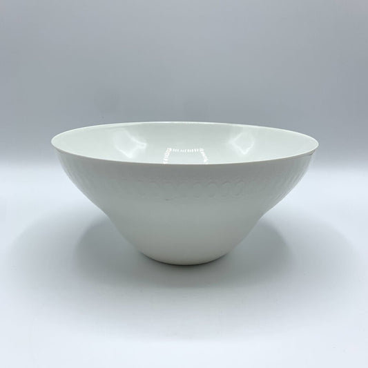 Vintage Mid-Century Bjorn Wiinblad Rosenthal “Romance White” 7 3/4” Round Vegetable Bowl /hg