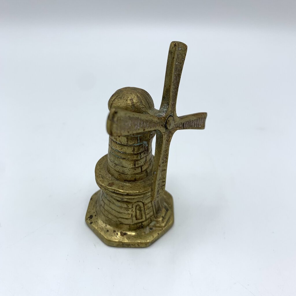 Vintage Brass Windmill Bell /hg