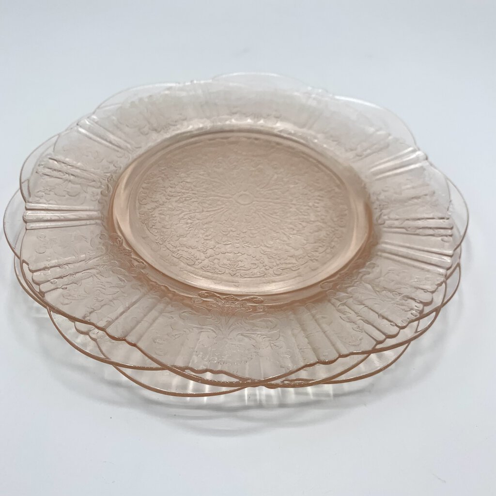 Vintage MacBeth-Evans “American Sweetheart” Salad Plates Set of 3, Depression Glass /hg