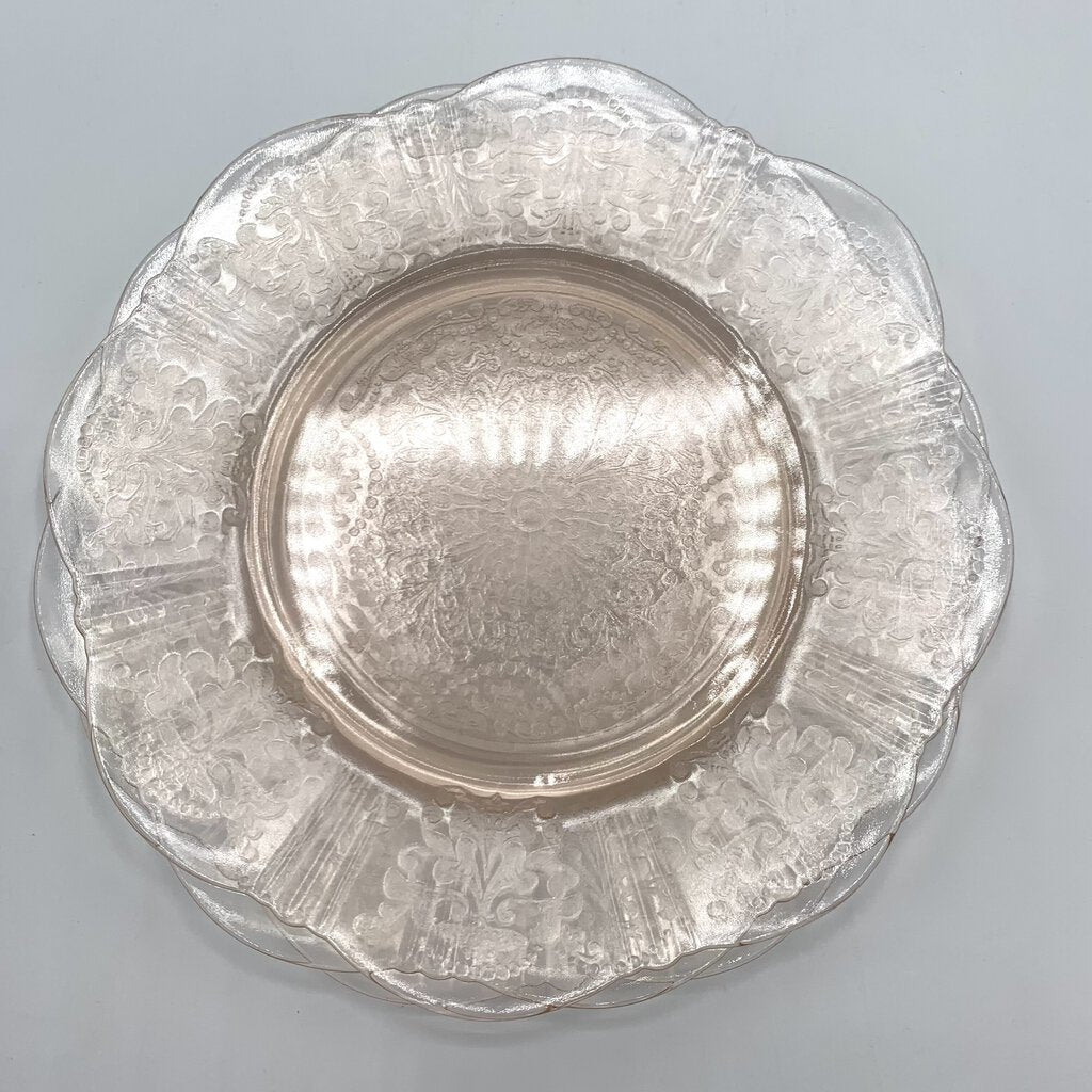 Vintage MacBeth-Evans “American Sweetheart” Salad Plates Set of 3, Depression Glass /hg