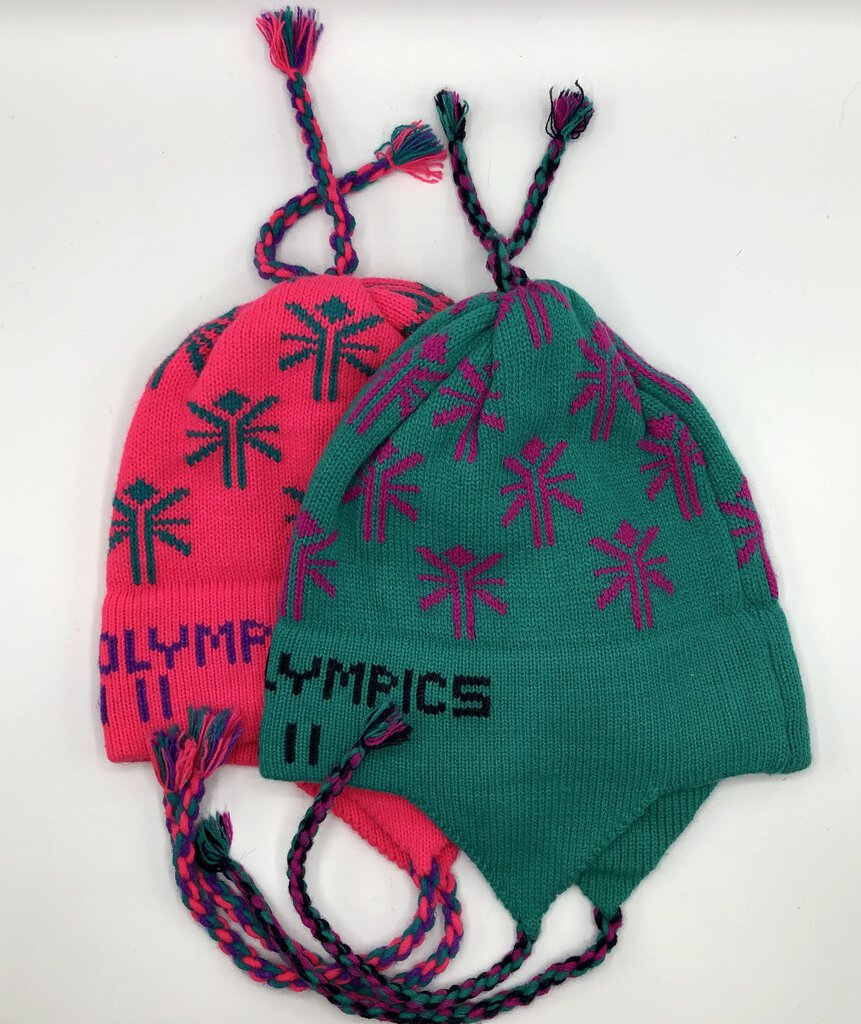 2 Special Olympics Winter Knit Ski Hats /b