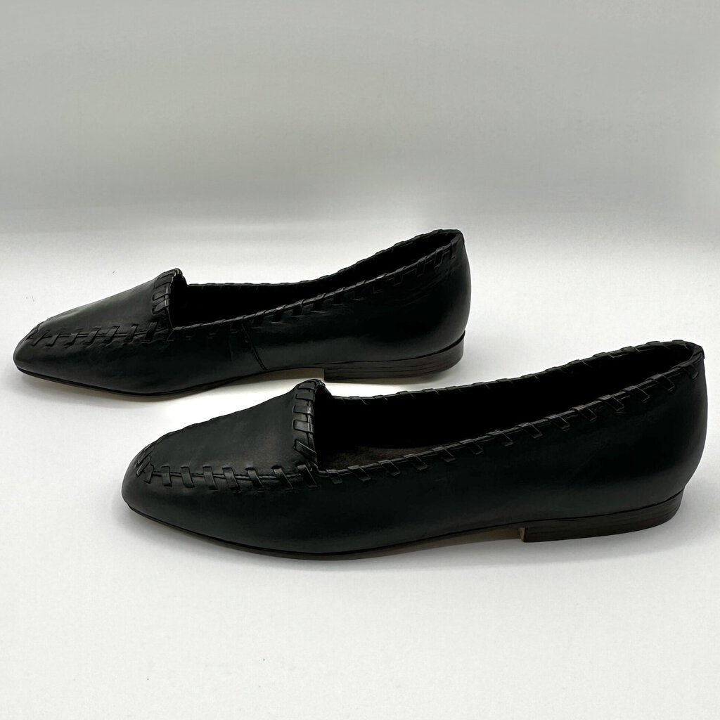 Vintage Women’s Nine West Gail Black Leather Flats Size 6 Unworn /cb