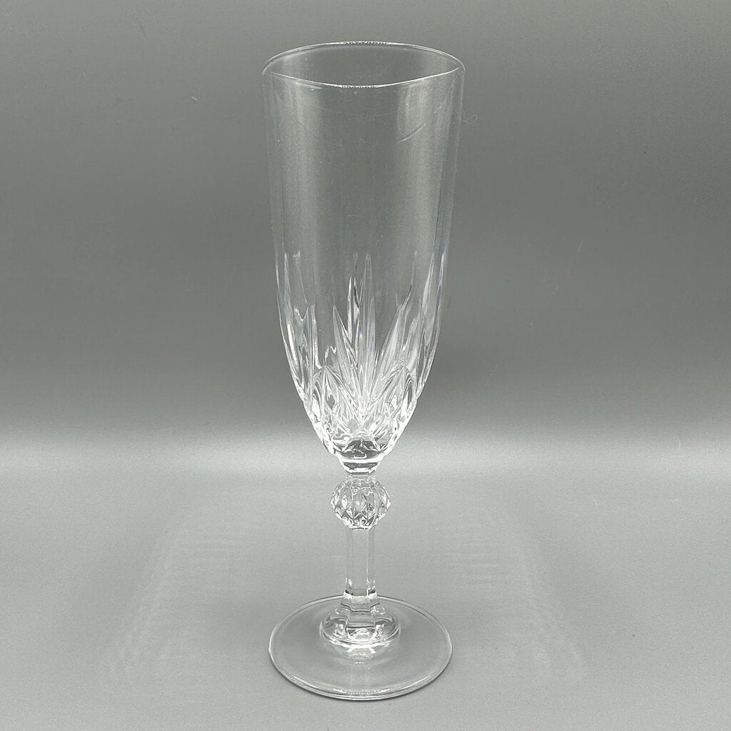 Set Of 5 Linea Gala by Royal Crystal Rock Fluted Champagne Glasses /cb