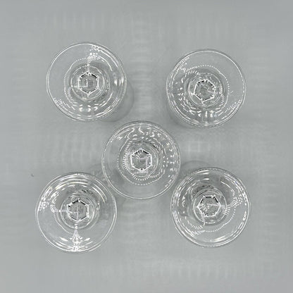 Set Of 5 Linea Gala by Royal Crystal Rock Fluted Champagne Glasses /cb