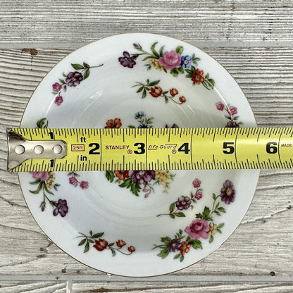 Vintage Aladdin Fine China Dresdenia Set of 4 7 3/4in Soup Bowls And 5 5/8in Dessert Bowls /cb