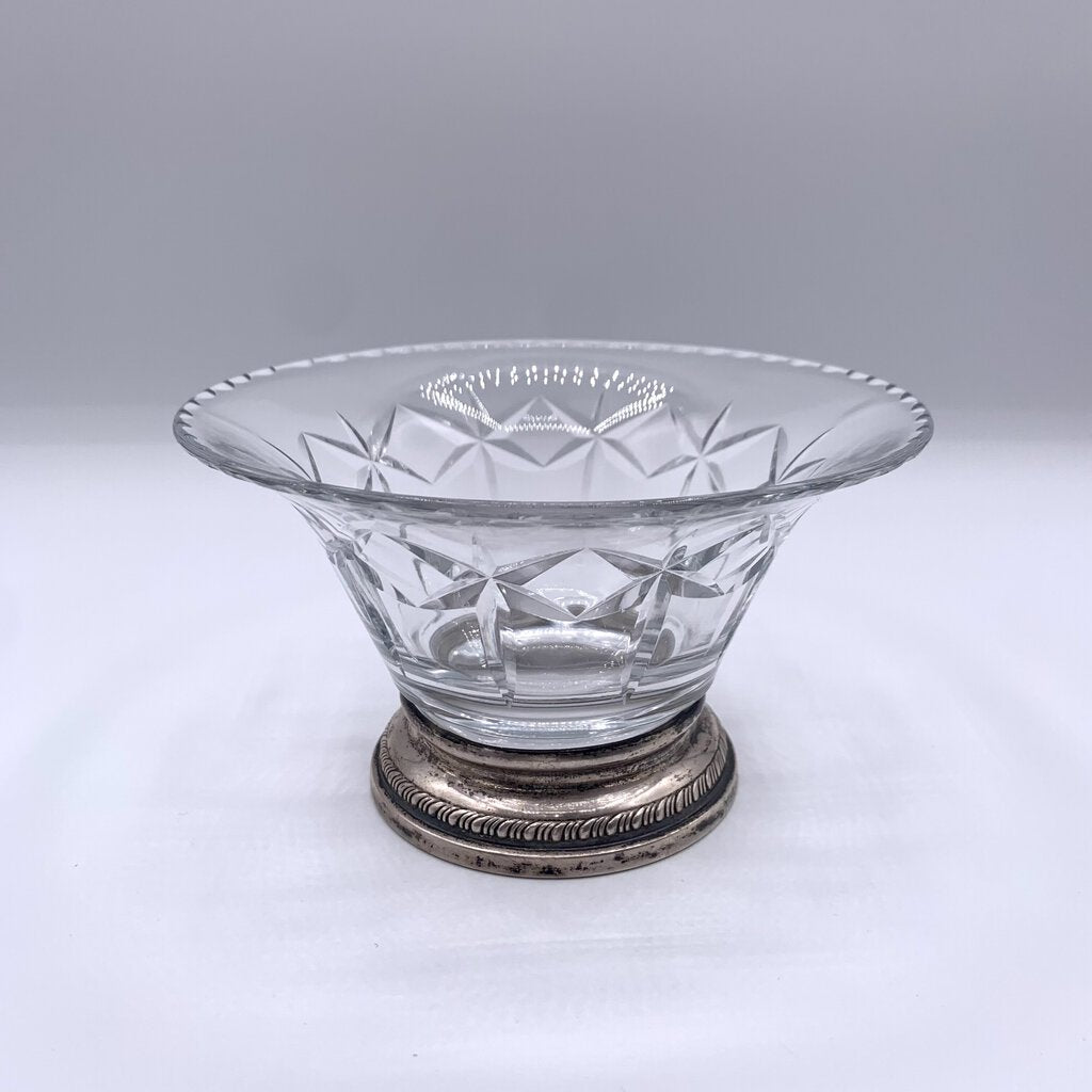 Cut Glass 2024 Bowl with Sterling Base