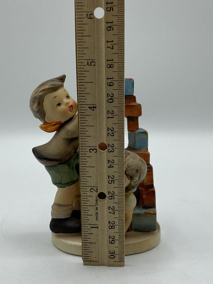 Napco “Builders” Figurine made in Japan Little Boy & Girl 4.5” /ro