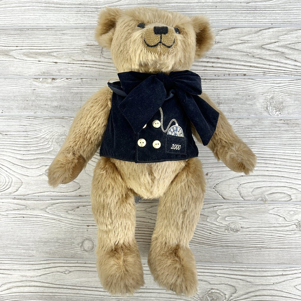 Harrods London Millennium 18in Teddy Bear 2000 Fully Jointed Plush /cb